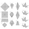 Птицы из бумаги (55 поделок для детей) Оригами птица легкая